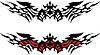 Vector clipart: symmetrical tattoo