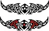 Vector clipart: symmetrical tattoo