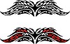 Vector clipart: symmetrical tattoo