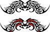 Vector clipart: symmetrical tattoo