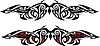 Vector clipart: symmetrical tattoo