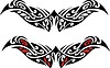 Vector clipart: symmetrical tattoo