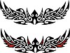 Vector clipart: symmetrical tattoo