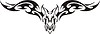 Vector clipart: symmetrical monster tattoo