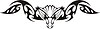 Vector clipart: symmetrical monster tattoo