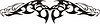 Vector clipart: symmetrical tattoo