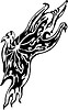 Vector clipart: animal flame tattoo