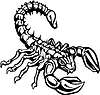 Vector clipart: scorpion