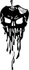 Vector clipart: skull tattoo