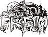 Vector clipart: freedom (graffiti)