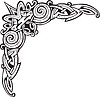 Vector clipart: celtic decorative corner