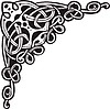 Векторный клипарт: кельтский уголок-орнамент