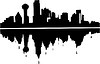 Vector clipart: Dallas skyline