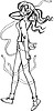 Vector clipart: girl