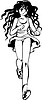 Vector clipart: girl