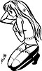 Vector clipart: girl