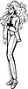 Vector clipart: girl