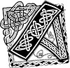 Vector clipart: Celtic initial letter A