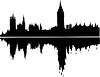 Векторный клипарт: небесная линия горизонта Лондона
