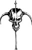 Vector clipart: skull tattoo