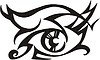Vector clipart: eye tattoo