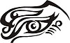 Vector clipart: eye tattoo