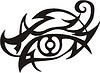 Vector clipart: eye tattoo