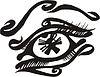 Vector clipart: eye tattoo