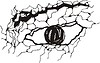 Vector clipart: eye tattoo