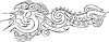 Vector clipart: complex ornamental pinstripe