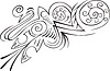 Vector clipart: complex ornamental pinstripe