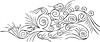 Vector clipart: complex ornamental pinstripe