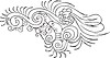 Vector clipart: complex ornamental pinstripe