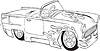 Vector clipart: hot rod