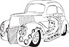 Vector clipart: hot rod