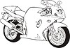 Vector clipart: motorcycle