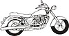 Vector clipart: motorcycle