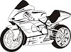 Vector clipart: motorcycle