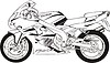 Vector clipart: motorcycle