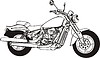 Vector clipart: motorcycle