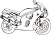 Vector clipart: motorcycle