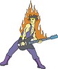 Vector clipart: musician flame