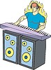 Vector clipart: musician flame