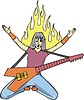 Musician flame | Stock Vector Graphics