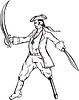 Vector clipart: pirate