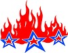 Vector clipart: star flame