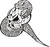 Vector clipart: tribal snake tattoo