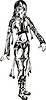 Vector clipart: anime girl