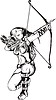 Vector clipart: elf archer