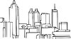 Vector clipart: Atlanta skyline
